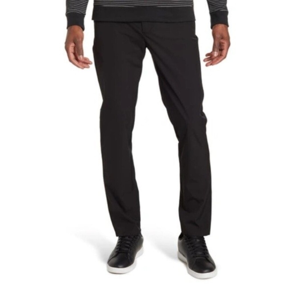 NWT Thomas Dean‎ | Performance Nylon Blend Black Men’s Pants
